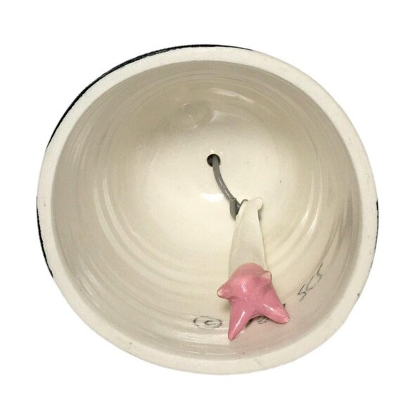 Ceramic Cow Patterned Bell 3”T 3”W - Picture 3 of 3